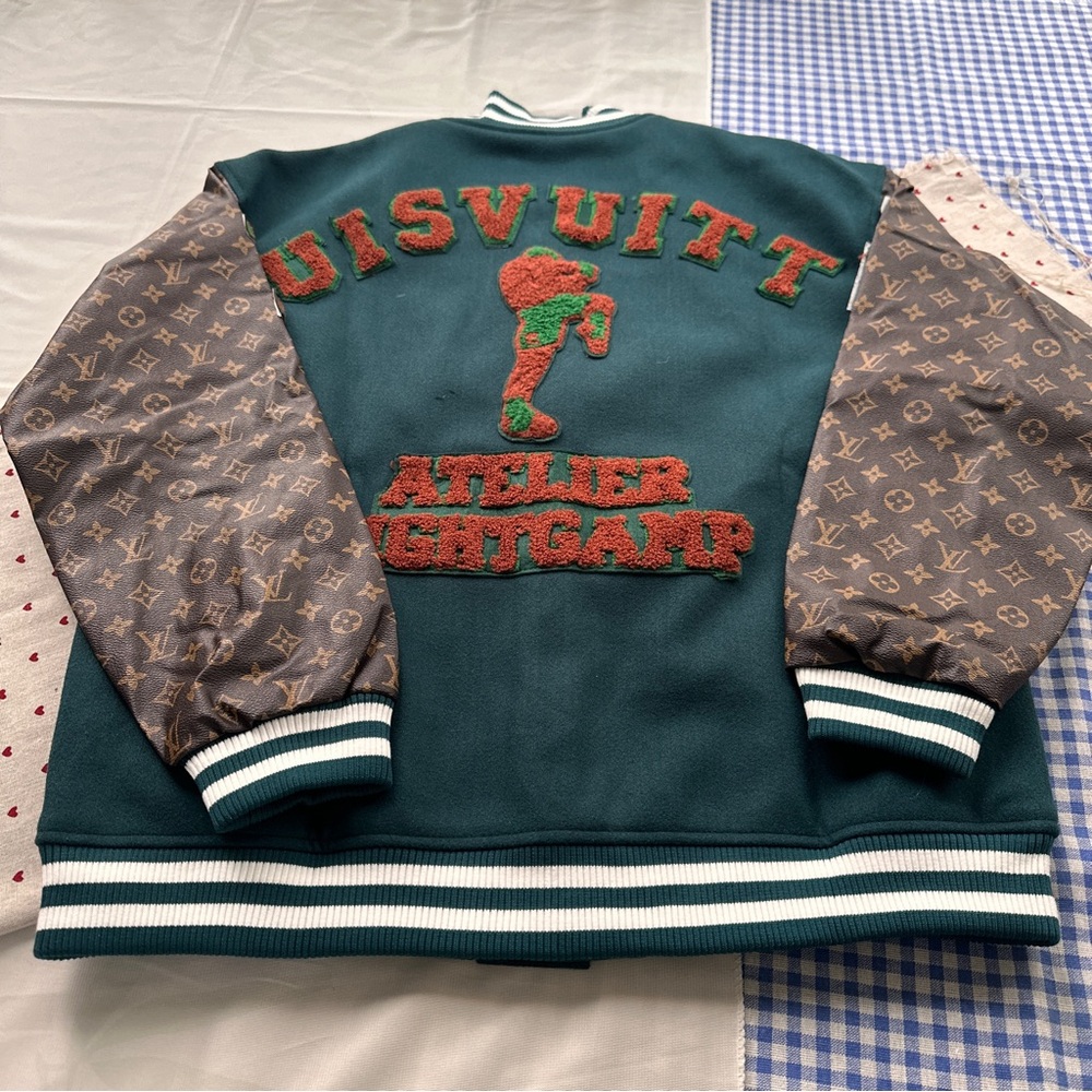 Louis Vuitton Monogram Patchwork Baseball Jacket,… - image 8